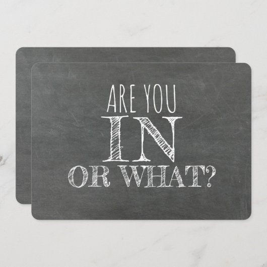 お前が何の花嫁の申しおもしろい出に入ったか 招待状 (正面/裏面)