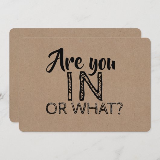 お前が何の花嫁の申しおもしろい出に入ったか 招待状 (正面/裏面)