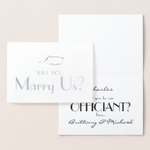 お前が俺たちの役人か |が結婚結婚する 箔カード (ディスプレー)