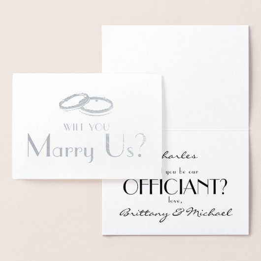 お前が俺たちの役人か |が結婚結婚する 箔カード (ディスプレー)