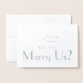 お前が俺たちの役人か |が結婚結婚する 箔カード (封筒付き正面)