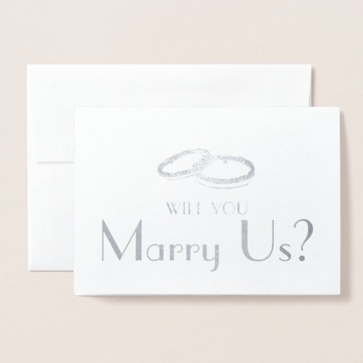 お前が俺たちの役人か |が結婚結婚する 箔カード (封筒付き正面)