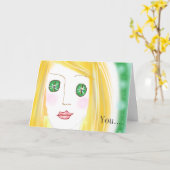 お前が俺のカードを口汚す カード (黄色い花)