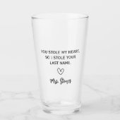 お前が俺のハートを盗んだから名字を盗んだ タンブラーグラス (正面)