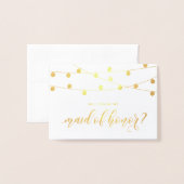 お前が俺のメイド・オブ・オーナー（花嫁付き添い人）ぶら下がったの光か 箔カード (封筒付き正面)