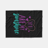 お前が俺の太陽の光であるカップル・アート フリースブランケット (正面(横))