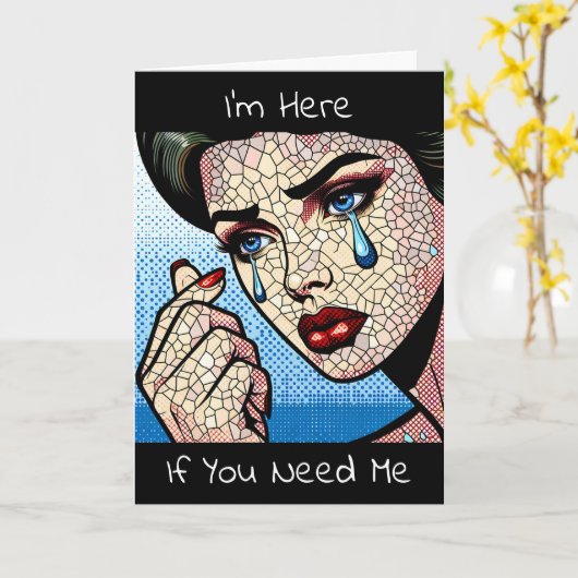 お前が俺を必要としてるもしのに俺はここにいる カード (黄色い花)