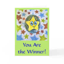 お前が優勝した漫画のスターのグリーティングカード