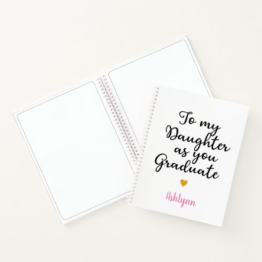 お前が卒業した時に娘に ノートブック (内部)