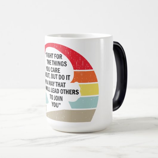 お前が取り組んでる気にものを モーフィングマグカップ (正面右)