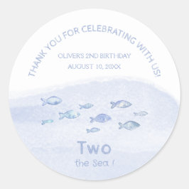お前が可愛い誕生日の青い海感謝してい魚第2位 ラウンドシール