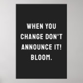 お前が変わったら告知するな！開花。 ポスター (正面)