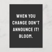 お前が変わったら告知するな!開花。 ポストカード (正面)