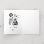 お前が変わったら告知するな!開花。 箔グリーティングカード (内側レイダウン)