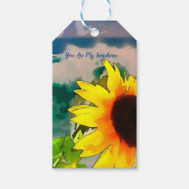 お前が太陽の光るビーチのひまわり ギフトタグ
