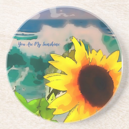 お前が太陽の光るビーチのひまわり コースター (正面)