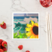 お前が太陽の光るビーチのひまわり スタンダードカクテルナプキン (インサイチュ)
