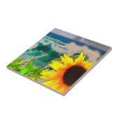 お前が太陽の光るビーチのひまわり タイル (側面)