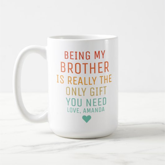 お前が必要とするのは兄さんだけだからな。 コーヒーマグカップ (左)