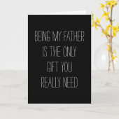 お前が必要とするギフトは俺の父だおもしろいけ カード (黄色い花)