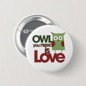 お前が必要な梟は愛だ 缶バッジ (正面&裏面)