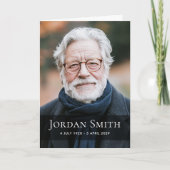 お前が折った写真感謝していの葬儀の死別 カード (正面)