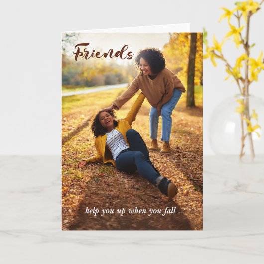 お前が救済秋した時に友だちを出す カード (黄色い花)