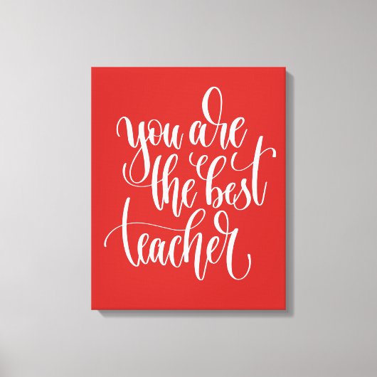 お前が最高の先生だ キャンバスプリント (正面)