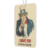 お前が欲しい | おもしろいアンクルサム画像名若いドライバ カーエアーフレッシュナー (左)