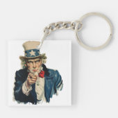 お前が欲しい | アメリカ愛国的クラシック姿 キーホルダー (裏面)