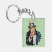 お前が欲しい | アメリカ愛国的クラシック姿 キーホルダー (正面左)