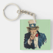 お前が欲しい | アメリカ愛国的クラシック姿 キーホルダー (正面)