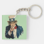 お前が欲しい | アメリカ愛国的クラシック姿 キーホルダー (裏面)