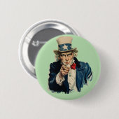 お前が欲しい | アメリカ愛国的クラシック姿 缶バッジ (正面&裏面)