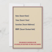 お前が欲しい | アンクルサムパーティーおもしろい採用 招待状 (裏面)