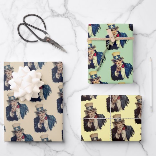 お前が欲しい | アンクルサムヴィンテージレトロビューティ ラッピングペーパーシート (正面)