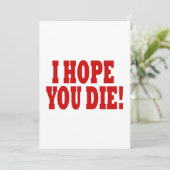 お前が死ぬ事を願う 招待状 (スタンド正面)