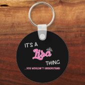 お前が理解できないのはリサだ キーホルダー (正面)