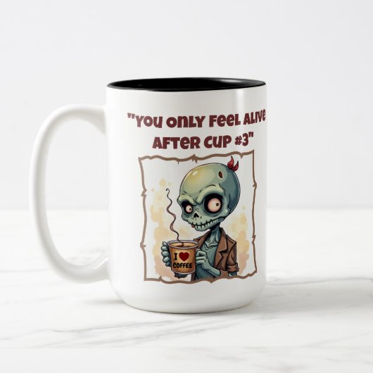 お前が生感じきたのはカップ#3おもしろマグカップ ツートーンマグカップ (左)