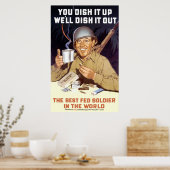 お前が皿を盛り、お前が皿を盛る ポスター (キッチン)