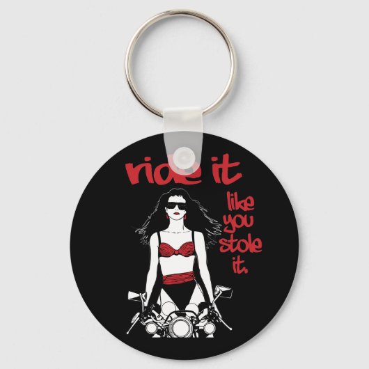 お前が盗んだように乗れ キーホルダー (正面)