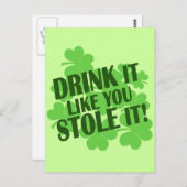 お前が盗んだように飲む ポストカード (正面/裏面)