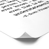 お前が素晴らしだ、F.スコット・フィッツジェラルド引用文 ポスター (角)