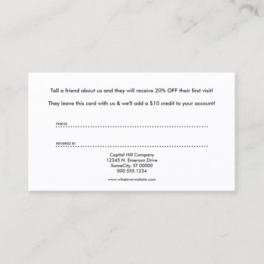 お前が紹介カードを知ってるのは誰だ 紹介カード (正面)