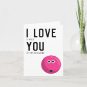 「お前が行かせてくれたら大好きボーリング」おもしろいユーモア カード (正面)