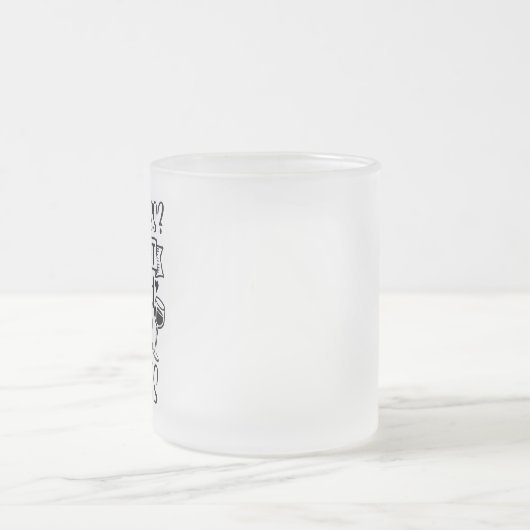 お前が言ったヨ考えガのクラスグラスを注ぐ フロストグラスマグカップ (中央)