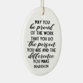 お前が誇りを持ったやっている仕事を… セラミックオーナメント (右)