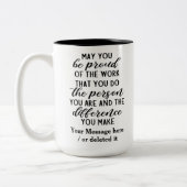 お前が誇りを持ったやっている仕事を… ツートーンマグカップ (左)