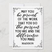 お前が誇りを持ったやっている仕事を… 招待状 (正面)