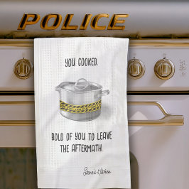 お前が調理おもしろいした キッチンタオル